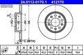 2x Ate 24.0112-0170.1 Bremsscheibe für ALFA ROMEO  passend für FIAT JEEP Bremsan