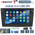 DAB+6+128G Carplay Android 14 Für Opel Corsa C D Zafira B Astra H Autoradio GPS