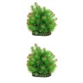  Set of 2 Pflanzen Artificial Aquarienpflanzen Künstlich Aquariumdekorationen