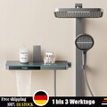 LED Duschsystem Duschset Kopf Handbrause Regendusche mit Thermostat Duscharmatur