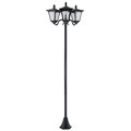 Solar Gartenlaterne mit 3 flammig Solarlaterne mit LED 120 Lumen IP44 Kunststoff