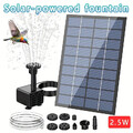 Solar Springbrunnen 2.5WDIY Solar Teichpumpe 2025 Upgrade mit 1.2m Wasserleitung