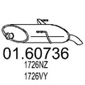 MTS 01.60736 Endschalldämpfer passend für PEUGEOT 206 SW (2E/K) Auspuff
