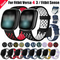 Für Fitbit Versa 4/Versa 3/Fitbit Sense Sport Silikon Armband Ersatz Strap Band