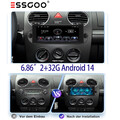 2+32GB Apple Carplay Für VW Beetle 2000-2010 Android14 Autoradio GPS FM RDS BT