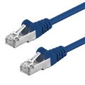CAT5 e Kabel F/UTP Patchkabel DSL LAN Netzwerkkabel Gigabit blau 0,25 m - 20 m