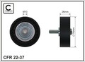 Umlenk-/Führungsrolle Keilrippenriemen CAFFARO 22-37 für CORSA COMBO OPEL HONDA