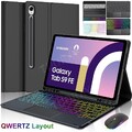 QWERTZ Tastatur mit Schutzhülle Für Samsung Galaxy Tab S10 FE 10,9" SM-X520 X526