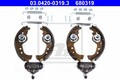 ATE (03.0420-0319.3) Bremsbackensatz für FIAT LANCIA AUTOBIANCHI ABARTH