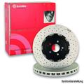 2x BREMBO Bremsscheibe Bremsscheiben Satz Bremsen PRIME LINE - UV Coated Vorne