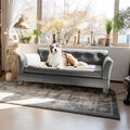 Hundebett Hundesofa XXL Hundekorb Leder grosse Hunde Hundecouch Hundeliege Luxus