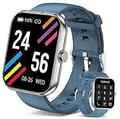 Smartwatch für Herren Frauen Zahnruf, Fitness Tracker mit Herzfrequenz, blau