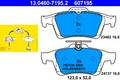 Bremsbelagsatz Scheibenbremse ATE 13.0460-7195.2 für FORD FOCUS OPEL MAZDA VOLVO
