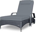Sonnenliege Gartenliege Liege Liegestuhl Rattanliege Polyrattan Rattan Balkon