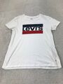 Levi's T-Shirt weiß Herren mittelkurzarm Logo Design Baumwolle