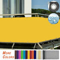 Balkon Sichtschutz Zaun Premium Balkonbespannung mit Ösen & Kabelbinder Gelb