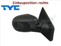 TYC 328-0235 Außenspiegel rechts Spiegel außen für Renault 