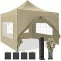 Pavillon 3x3-3x6m Partyzelt Stabil Wasserdicht UV-Schutz 50+ Gartenzelt Festzelt