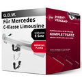 Für C-Klasse Limo. W205 (G.D.W.) Anhängerkupplung abnehmbar + E-Satz 7pol neu