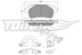 TOMEX Brakes Bremsbelagsatz, Scheibenbremse TX 18-66 für RENAULT