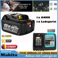 Für Makita 18V 5AH BL1850 B Ersatzakku LXT Li-ion BL1860 1830 Ladegerät Batterie