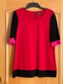 Shirt von Taifun Separates in Blockfarben pink rot & schwarz