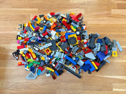 Lego® 1 kg Kiloware - LEGO ca. 700 Teile - - Platten Räder Sonderteile Steine