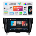 6+128G 8-Kern Android 14 CarPlay Autoradio GPS Für Nissan X-Trail T32 Qashqai II