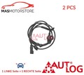 ABS SENSOR DREHZAHLFÜHLER PAAR VORNE HINTEN AUTLOG AS4297 2PCS I NEU