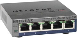Netgear GS105E 5 Port Gigabit Ethernet LAN Managed Switch Plus