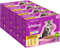 WHISKAS JUNIOR Katzenfutter Nass Geflügelauswahl in Gelee 48 x 85g