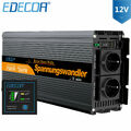 EDECOA REINER SINUS Wechselrichter 3500W 12V 230V wit Fernbedienung