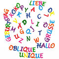 ABC Alphabet Sticker Buchstaben Aufkleber Kinder Lernen