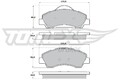 TOMEX Brakes Bremsbelagsatz Scheibenbremse TX 17-28 für PEUGEOT CITROËN 308 2 SW