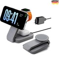 Magsafe Ladestation für Apple Watch und iPhone 3 In 1 Faltbar, iPhone Ladesta...