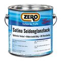 ZERO Satina Seidenglanzlack 2,5 Liter Alkydharzlack Holz und Metall RAL Farbtöne