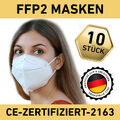 10 x FFP2 Atemschutzmaske Mundschutz 5 lagig CE ZERTIFIZIERT Händler aus DE