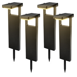 2/4/6x LED Solarleuchte Solar Leuchten Außen Solarlampe Gartenleuchten Garten