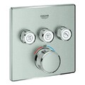 GROHE Thermostat Grohtherm SmartControl 29126 eckig FMS 3 ASV supersteel, 29126D