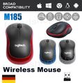 M185 Logitech- Maus Wireless Schnurlos Mouse Kabellos Funk + USB Empfänger