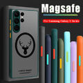 Magsafe Handyhülle Für Samsung Galaxy S24 S23 Ultra S22 S21 FE Matte Magnet Case