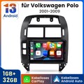 Für VW Polo 9N 01-2009 Android 13 Carplay Autoradio GPS Navi WIFI BT FM SWC DAB+
