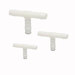 T-Stück 90° Schlauchverbinder Rohr aus Kunststoff - POM - 3 bis 25mm weiß