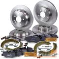 4x BREMSSCHEIBE + BREMSBELÄGE + BREMSBACKEN VORNE HINTEN FÜR MERCEDES VITO W639