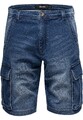 Herren Cargoshorts Männer Kurze Bermuda Jeans Hose Regular Fit R7040