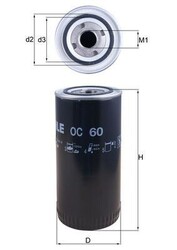 KNECHT Ölfilter OC 60 für ASTON MARTIN