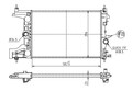 HART Kühler Wasserkühler Motorkühler für Opel Astra J Chevrolet Orlando Cruze