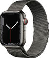 Apple Watch Series 7 45mm Graphite Stainless Milanaise Graphite Cellular