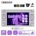 Android 14 Auto 2+64G Carplay Autoradio GPS NAV Cam Für Ford Focus 2 Transit MK7