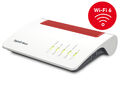 AVM FRITZ!Box 7590 AX, Weiß/Rot, Router, Dualband 4x4 Wi-Fi 6, ADSL2, VDSL, NEU